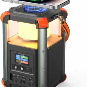 236.8Wh Portable Power Bank PD100W Small Generator with Wireless Charger Camping Light for Outdoor and Home Emergency IP67 Waterproof