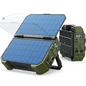 1600W Portable Solar Power Station 1024Wh LiFePO4 Solar Generator 100W USB-C Fast Charge Pure Sine Wave for Home Backup, Camping, Power Outages & RV